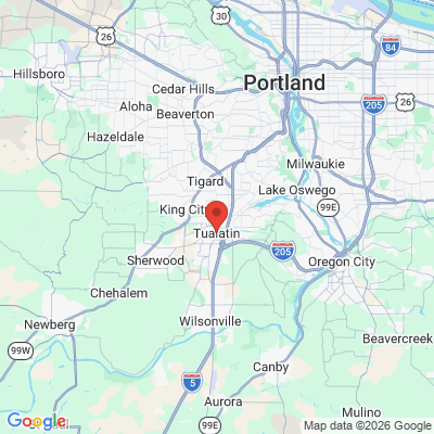 Map to  office in Tualatin, OR
