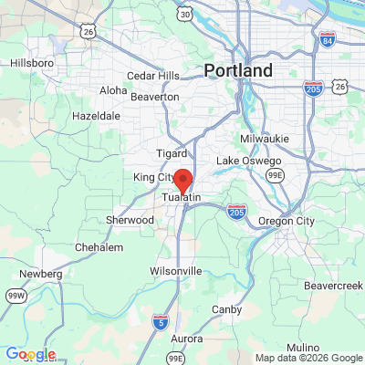 Map to  office in Tualatin, OR
