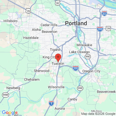 Map to  office in Tualatin, OR