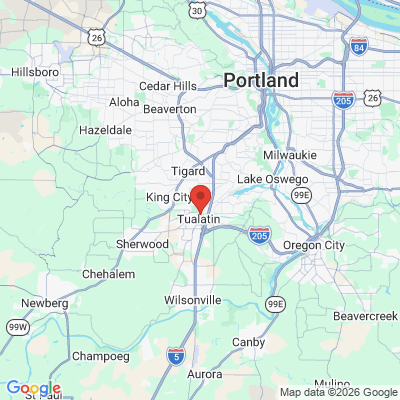 Map to  office in Tualatin, OR