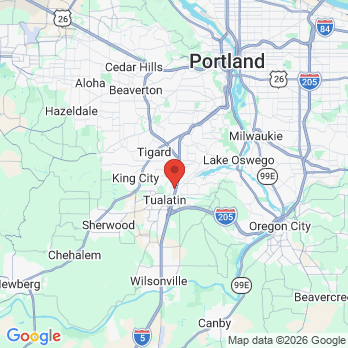 Map to Summerwood Family dental office in Tigard, OR