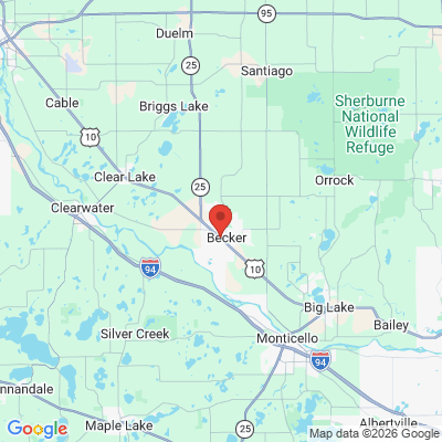 Map to  office in Becker, MN