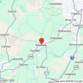 Map to Royal Dental Care office in Newberg, OR