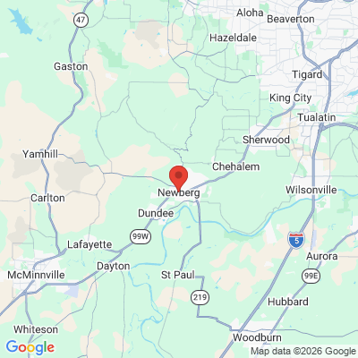 Map to  office in Newberg, OR