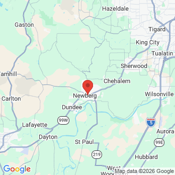 Map to River Street Dental office in Newberg, OR