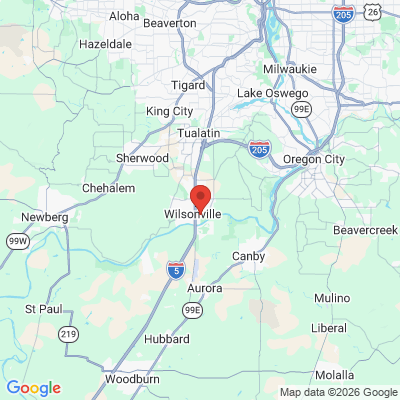 Map to  office in Wilsonville, OR