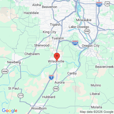 Map to  office in Wilsonville Dental Care