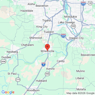 Map to  office in Wilsonville, OR