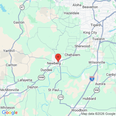 Map to  office in Newberg, OR