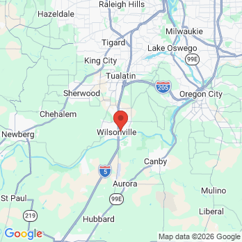 Map to Town Center Dental Care office in Wilsonville, OR