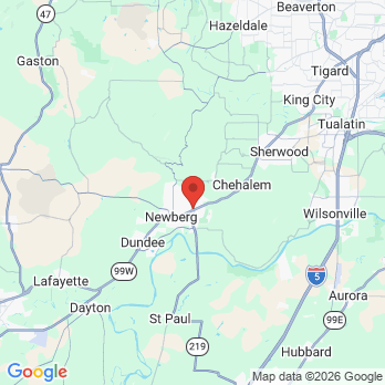Map to Eric P Bergquam DMD PC office in Newberg, OR
