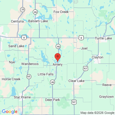 Map to  office in Amery, WI
