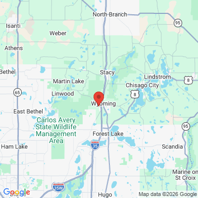 Map to  office in Wyoming, MN