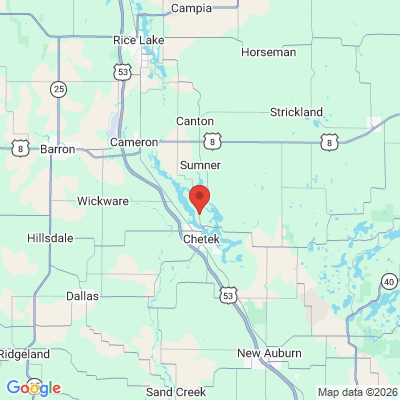 Map to  office in Chetek, WI