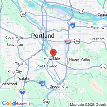 Map to Milwaukie Dental Studio office in Portland, OR