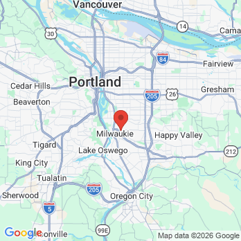 Map to Anderson Family Dental office in Milwaukie, OR