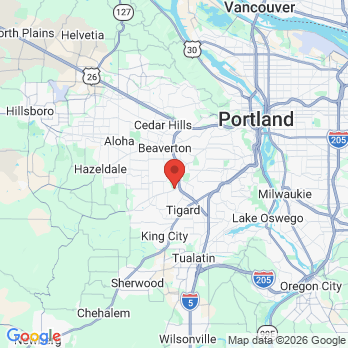 Map to Pacific Family Dentistry office in Beaverton, OR