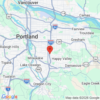 Map to Fusion Dental Specialists office in Happy Valley, OR