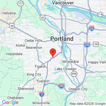 Map to Serene Dental office in Portland, OR