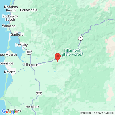 Map to  office in Tillamook, OR