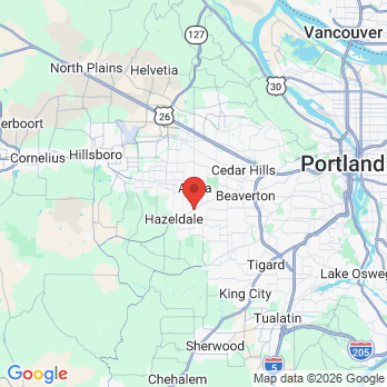 Map to Smith Dental  office in Aloha, OR