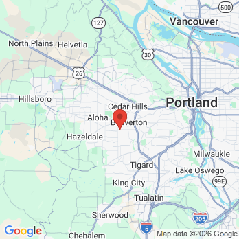 Map to Dr. Richard Krokum office in Beaverton, OR