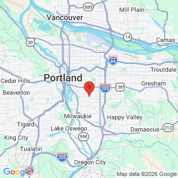 Map to Senestraro Family Orthodontics Woodstock  office in Portland, OR