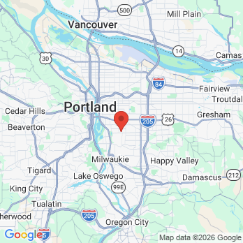 Map to Woodstock Dental office in Portland, OR
