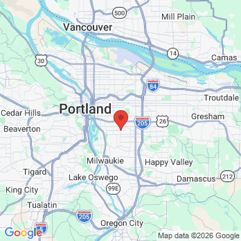 Map to PDX Dental Care office in Portland, OR