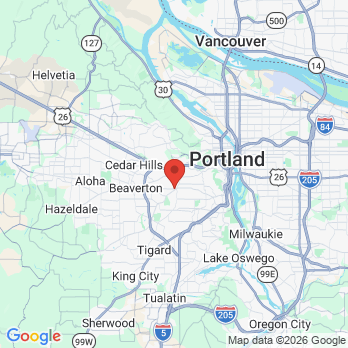 Map to Raleigh Hills Dental  office in Portland, OR