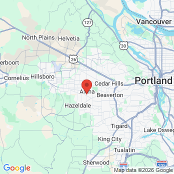 Map to Slater Family Dental office in Aloha, OR