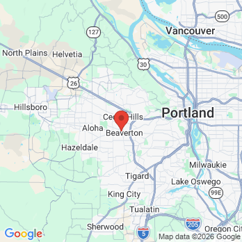 Map to Americare Dental office in Beaverton, OR
