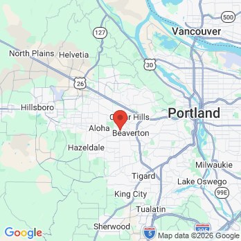 Map to BEAVERTON TENDERCARE,PC office in Beaverton, OR