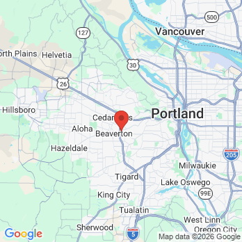 Map to John D Kloucek DMD office in Beaverton, OR
