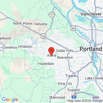 Map to PJN Dental office in Aloha, OR