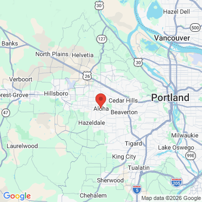 Map to  office in Aloha, OR