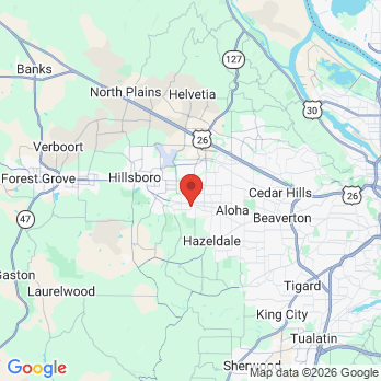 Map to South Hillsboro Family Dentistry office in Hillsboro, OR