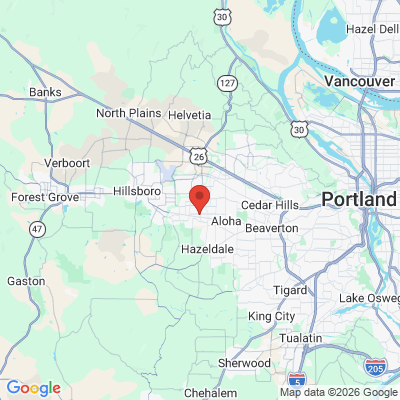 Map to  office in Hillsboro, OR