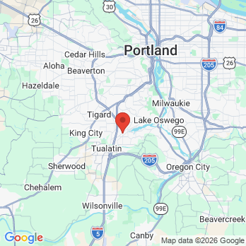 Map to Oswego Dental Care office in Lake Oswego, OR