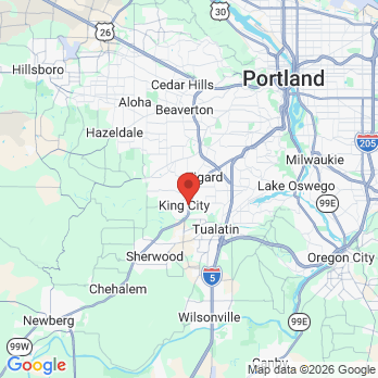 Map to Total Health Dental office in Tigard, OR