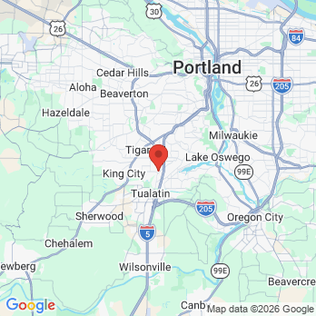 Map to Excel Orthodontics office in Tigard, OR