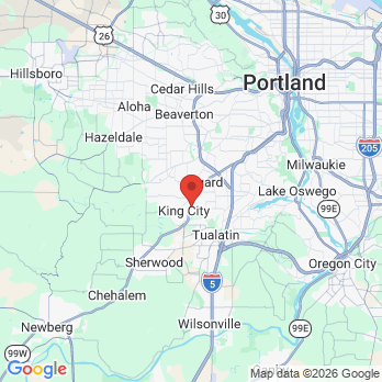 Map to Tualatin Valley Dental - Kerri Smith, DMD office in Tigard, OR