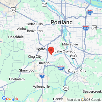 Map to Pacific Endodontics office in Lake Oswego, OR