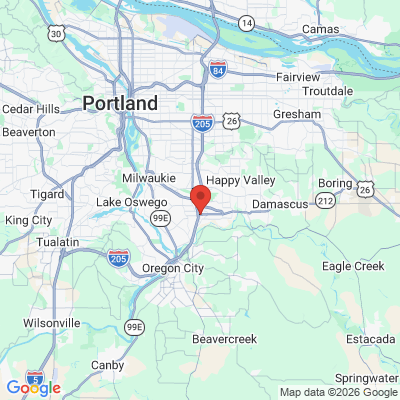Map to  office in Clackamas, OR