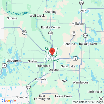 Map to  office in Saint Croix Falls, WI