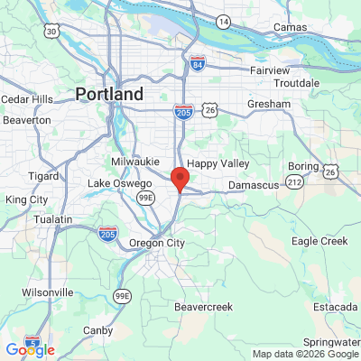 Map to  office in Clackamas, OR