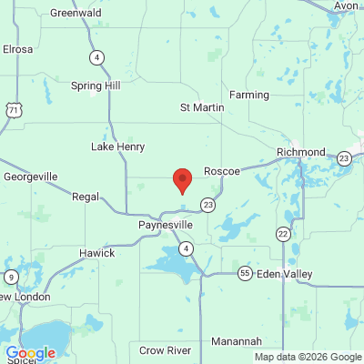 Map to  office in Paynesville Family Dental