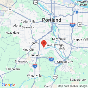 Map to Westlake Family Dentistry office in Lake Oswego, OR