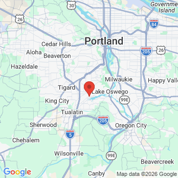 Map to Tilikum Dental office in Lake Oswego, OR