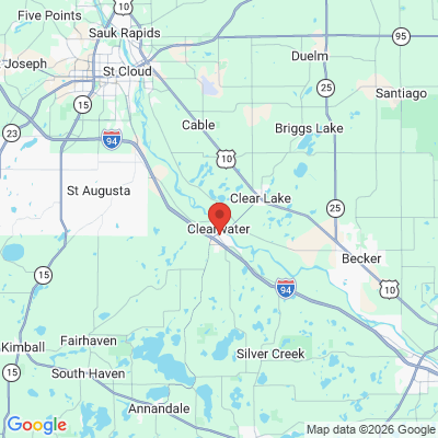 Map to  office in Clearwater, MN